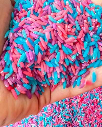 Sensory Bin Filler for Sensory Table - Colored Rice for Sensory Play (Unicorn Rice)