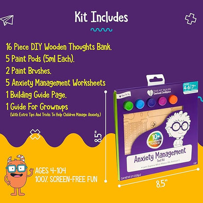 Open The Joy Anxiety Buster Toolkit: The Ultimate Comprehensive Kit for Kids, Packed with Therapeutic Tools and Playful Learning to Help Conquer Worries - Ages 4+