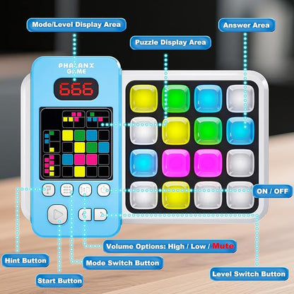 Logic Puzzle & Memory Game for Kids 3+, Tutorial Mode & LED Display – Interactive Brain Development Game for Family Fun & Gifts