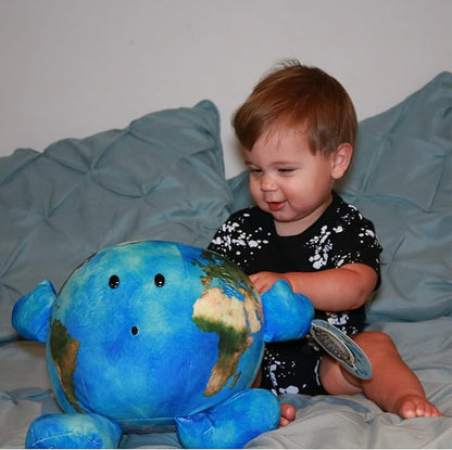 Celestial Buddies Our Precious Planet | 16" Soft Stuffed Plush, Fun Planet Facts & Climate Change Tag for Kids – STEM Learning, Educational Gift, Classroom & Homeschool Science Space Astronomy | 0+