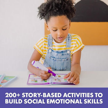 Educational Insights Hot Dots Feelings & Friendships Social Emotional Learning Workbooks, Gift for Kids Ages 3+