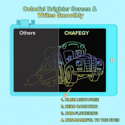 10.5 Inch LCD Writing Tablet for Kids, Colorful Toddler Doodle Board - Erasable Drawing Pad, Educational Learning Toy for Ages 3-8 - Valentine's Day Christmas Birthday Gifts (10.5 Inch, Blue)