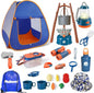Meland Kids Camping Set with Tent - Camping Gear Toy with Pretend Play Outdoor Toy for Toddlers Birthday Gift