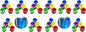 25 Pieces Tornadoes in A Bottle, Plastic Tornado Bottle Connector Cyclone Tube Vortex Connector for Scientific Experiment, 5 Colors (Pack of 2)