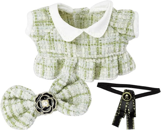 17cm Doll Clothes Set & Outfit - Cuddly Fashion Dresses with Accessories, Luxury Chic Doll Clothing & Plush Pullover Hoodie Doll Clothing DIY ,Just Clothes