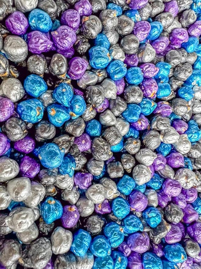 Colored Chickpeas for Sensory Play and Sensory Bins - Many Different Seasonal Colors (2 Cups, Outer Space 2)