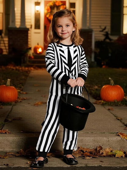 A&J DESIGN Pure Cotton Printed Pjs for 2-14 Years Kids, 2-Piece Long-Sleeved Pajamas Set