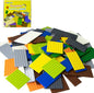 130 Pieces Classic Building Plate, Mixed Color with 11 Size Building Base Plate, Compatible with Lego Parts and Pieces, for Most Brands