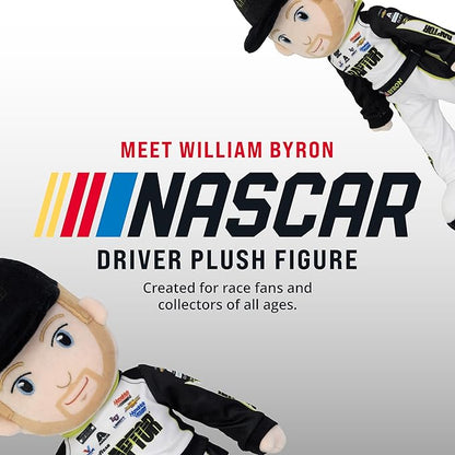 Playtime by Eimmie NASCAR-Themed Soft Baby Doll, 14-Inch Plush Racing Rag Doll for Kids, Hendrick Motorsports William Byron (Raptor) Plush Figure, Fabric Stuffed Toy for All Ages
