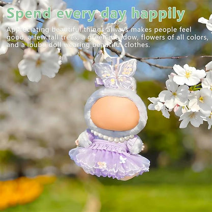 Doll Clothes Set for 17cm Dolls - Princess Dress Outfits with Bonnet/Bow Hair Accessories, Cute Clothes for Display & Photography (STK07)