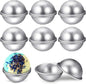 Patelai 16 Pcs 6 Cm/ 2.4 Inch Diameter DIY Metal Bath Bomb Crafting Mould Bath Bomb Making Supplies for Crafts Making