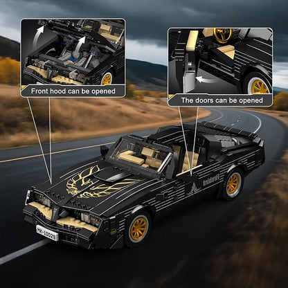 Mould King Classic Supercar Building Set, MOC Sport Car Building Blocks Set, Home Decoration Model Car Kit, Collectible Construction Toys Gift for Teen Adults(1557 PCS)