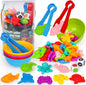 Sorting Colors Sea Animals Counting Toys with Matching Sorting Cups and Game Dices, Color Classification and Sensory Training Preschool Educational Learning Toys for Toddlers Kids Girls Boys Ages 3+
