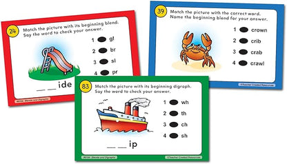 Teacher Created Resources Power Pen Learning Cards: Blends & Digraphs