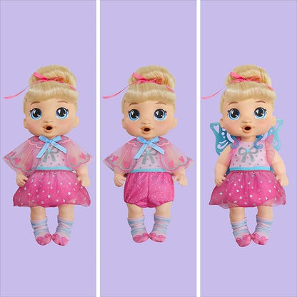 Baby Alive Fairy Fashions Harper Hugs Doll with Clothes Accessories, Blonde Hair, 11 Inches, Toys for 3 Year Old Girls and Boys & Up (Amazon Exclusive)