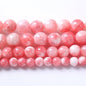 750PCS 10MM Pink Persian Jade Spacer Loose Beads for Jewelry Making DIY Bracelet Necklace 2 Strands