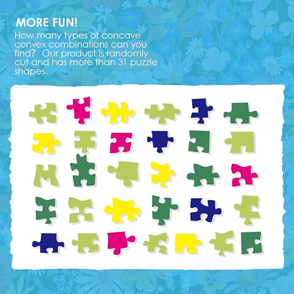 MOMIBOOK 1000 Piece Puzzle for Adults Jigsaw Puzzles of Drifting Flowers Butterfly Shadows, Painting Image Difficult Challenging Hard Impossible Puzzle Unique Funny Party Christmas Birthday Gifts