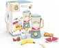 Speedy Monkey Smoothie Maker Blender Set - FSC Wooden Food Blender Toy for Kids, Pretend Play Kitchen Appliance, Role Play Toy Mixer for Toddlers, Fun Fruity Smoothie Playset to Make a Healthy Shake