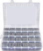 Coin Capsules 46mm with Foam Gasket and Plastic Storage Organizer Box, 6 Sizes (20/25/27/30/38/46 mm) Coins Collector Case Holder for Collection Supplies-168 Pieces