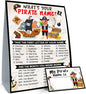 What is Your Pirate Name Game, Game Sign and 30 Cards, Pirate Birthday Party Sign for Boys, Holiday Activity, Pirate Activity Cards Ideas Decoration Supplies