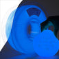 AMOLEN 95A TPU 3D Printer Filament, 1.75mm Glow in The Dark Blue, Soft TPU Flexible 3D Printing Filament, Best with UV Lamps, 1kg Spool, Dimensional Accuracy +/- 0.02 mm, Fit Most 3D Printers