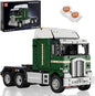 Mould King RC Tractor Truck Toy Building Block, Semi Truck Toy for Aged 14+, 13202 Realistic Car Model with Motor, Heavy Equipment Transporter Build and Display Blocks Kits (2181 Pieces)