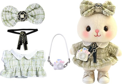 17cm Doll Clothes Set & Outfit Set for 17cm Dolls - Premium Fashion Dresses with Accessories, Luxury Chic Doll Clothing & Style Bundle,Just Clothes (Style-28)