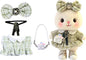 17cm Doll Clothes Set & Outfit Set for 17cm Dolls - Premium Fashion Dresses with Accessories, Luxury Chic Doll Clothing & Style Bundle,Just Clothes (Style-28)