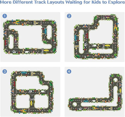 TOI Gaint Floor Puzzle for Kids Ages 3 and Up, 2x3 Feet Road Floor Puzzles for Toddlers 3-5, Extra Large Preschool Learning Jigsaw Puzzles for Boys and Girls