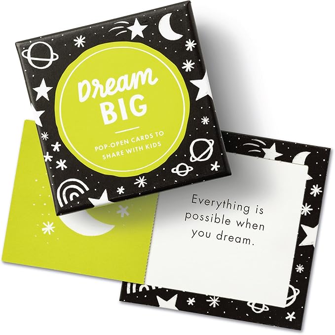 Compendium ThoughtFulls for Kids – 4-Pack of You're Amazing, You Can Do It, You're Incredible, Dream Big – 120 Pop-Open Cards to Share with Kids, Each with a Different Inspiring Message Inside