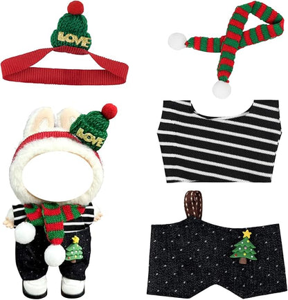 Doll Clothes 17cm/15cm Outfit Set Party Clothes High-End Fashion Outfits Suitable Accessories Christmas Cloak Halloween Premium Clothing 5.91-6.7 inch (No Doll) (LBB-257)