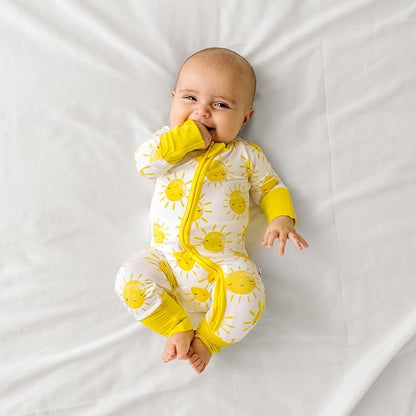 Little Sleepies Pajamas for Baby Boys & Girls, Viscose from Bamboo Baby Pajamas, Preemie & Newborn Sleepers, 2-Way Zipper PJs