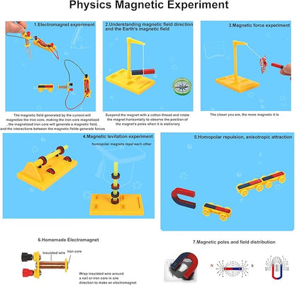 Magnet Kit Physics Science Electromagnet Experiment Set for Education Science Experiment Tools Teacher Classroom Supply