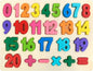 Number Puzzle Wooden Puzzles for Toddlers 1 2 3 4 5 Year Old, Shape Learning Puzzles Toys with Puzzle Board & Number Blocks, Preschool Educational for Girls Boys