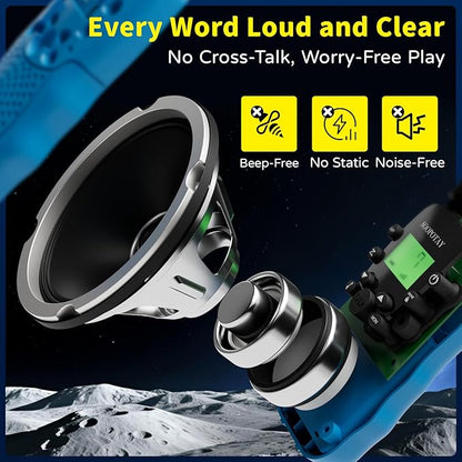 Walkie Talkies for Kids, Walkie Talkie Toys for Girls Boys, Xmas Gifts for Grandkids, Built-in Flashlight, Gifts for 3 4 5 6 7 8 9 10 Year Old Girl Boys, Kids Stocking Stuffers