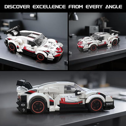 Technic Sports Cars Building Block Set, Race Car Building Kits Car Model for Ages 8+ Makes a Cool Birthday or Any Time Gift for Kids Play and Display Collection(355PCS)