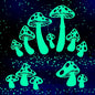 Glow in The Dark Stars - Glow in The Dark Stars for Ceiling - Glow in The Dark Stickers for Ceiling for Wall Decor Murals Decals for Art Decor Ceiling Kids Babys Bedroom Room Decorations (Mushroom)