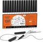 Shuttle Art Ultra Fine Dry Erase Markers, 15 Pack Black Whiteboard Markers with Erase, Dry Erase Markers Perfect For Writing on Whiteboards, Dry-Erase Boards,Mirrors for School Office Home