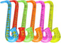 DECORA 27.5“ Inflatable Saxophones Assorted Colors 6pcs for Kids Party Favors