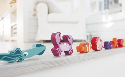Tender Leaf Toys - Stacking Coral Reef - Colorful Wooden Stacking Coral Reef Toy Set Improving Balancing Activities Toy for Kids 18 Months+