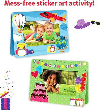 Skillmatics Dot It Sticker Art - Photo Frames, Mess-Free Fun for Kids, 500+ Stickers, Craft Kits, DIY Scrapbooking Activity, Travel Toys, Gifts for Boys & Girls Ages 3, 4, 5, 6, 7