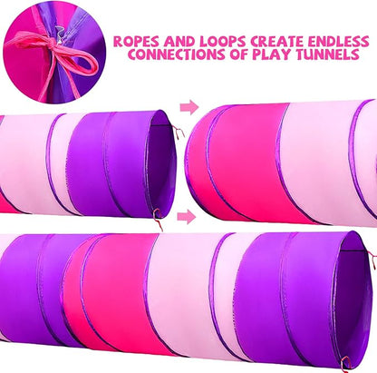 Kids Play Tunnel for Toddlers 1-3, Baby Crawling Toys for 1 2 3 4 Year Old Girl Boy Birthday Gift, 6 Foot Pop Up Tunnel, Indoor Outdoor Toddler Toys for Infant Children or Dog
