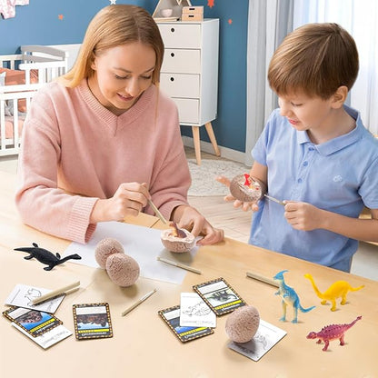 Dinosaur Eggs-Dig a Dozen Dino Egg Kit for Kids - Dinosaur Toys Gift for Boys 3-12 Year Old -12 Dino Eggs Dig Excavation Kit- Stocking Stuffers Science STEM Activities-Party Gifts for Boys & Girls