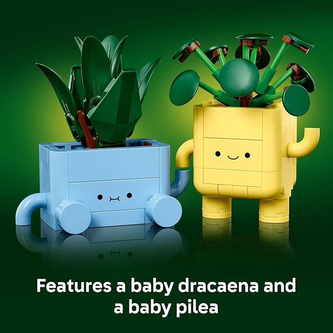 LEGO Botanicals Happy Plants Building Toys - Bedroom or Dorm Room Decor for Girls, Boys, & Adults, Desk or Shelf Display - Stocking Stuffers & Gift for Christmas - 10349