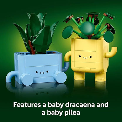 LEGO Botanicals Happy Plants Building Toys - Bedroom or Dorm Room Decor for Girls, Boys, & Adults, Desk or Shelf Display - Stocking Stuffers & Gift for Christmas - 10349