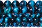 10mm 36PCS Blue Tiger Eye Beads Natural Stone Gemstone Spacer Loose Beads for Jewelry Making DIY Bracelet Semi Precious Beads Strand 15 inches