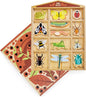 Tender Leaf Toys - The Bug Hotel - 13 Wood Garden Bugs with Shelving Unit and Front Panel - Made for Little Hands - Open-Ended Nature Play - Science Learning Toy for Boys and Girls - Age 3+