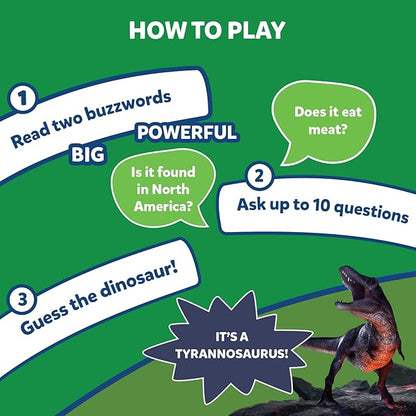 Skillmatics Guess in 10 Dinosaurs, Perfect for Boys, Girls, Kids, and Families Who Love Card Games, Toys, Travel Games, Gifts for Ages 8, 9, 10 & Up