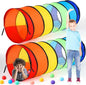 1 Pcs Giant 27.6 Inch Play Tunnel for Kids and Large Dogs Colorful Crawl Tunnel Toy for Toddlers with Breathable Mesh Game Tent Toy Girl Boy Gift