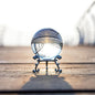 ZEERSHEE 60mm Sparkling Clear Crystal Ball with Stand Handcrafted Photography Prop for Magical Shots Elegant Home & Party Decor for Women